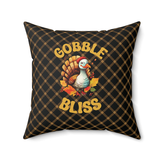 Fall Turkey-Themed Accent Pillow Unique Home Decor Housewarming Gift Cushion Whimsical Turkey Design