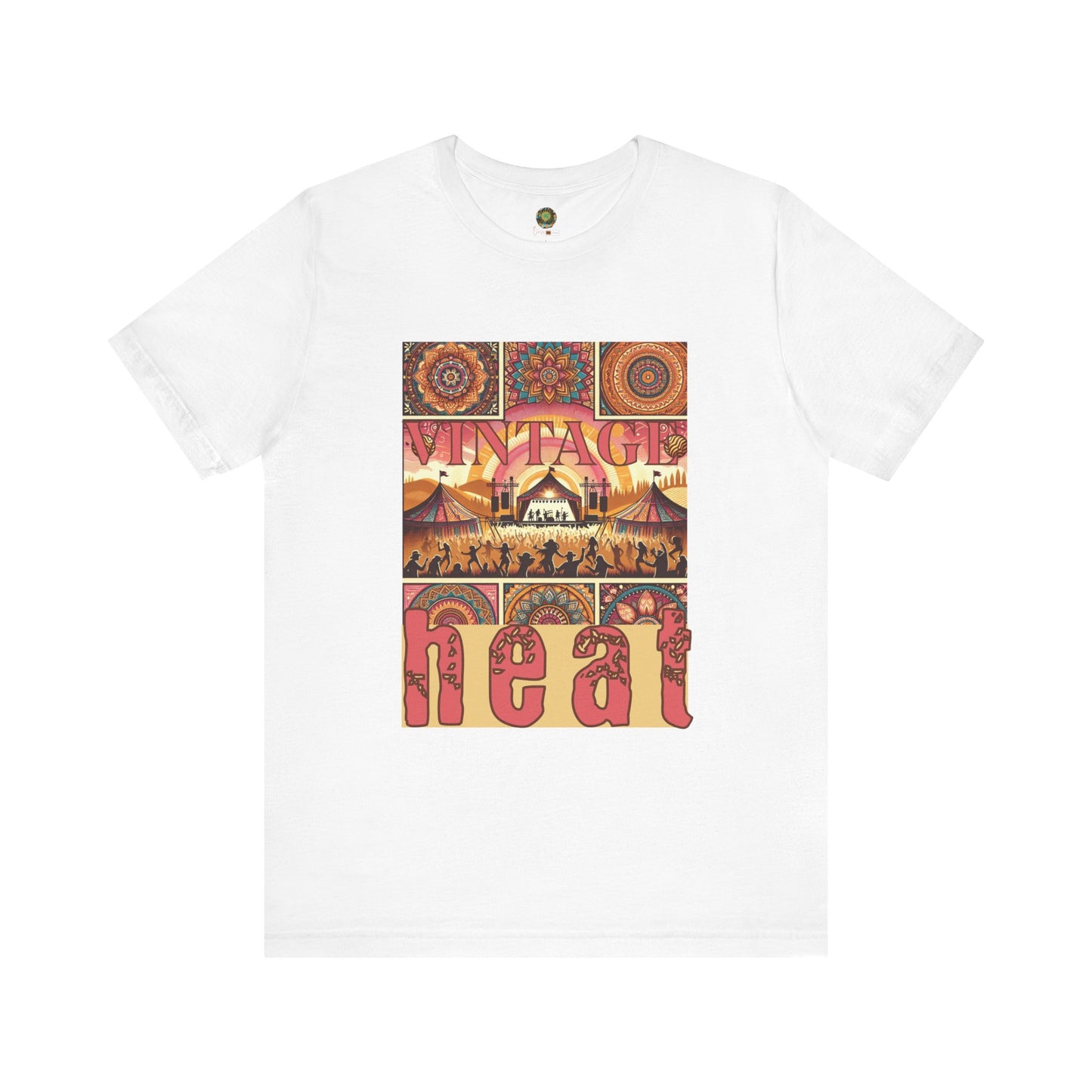 Vintage Heat T-Shirt Bohemian Desert Music Festival Tee for Festival-Goers Music Lovers