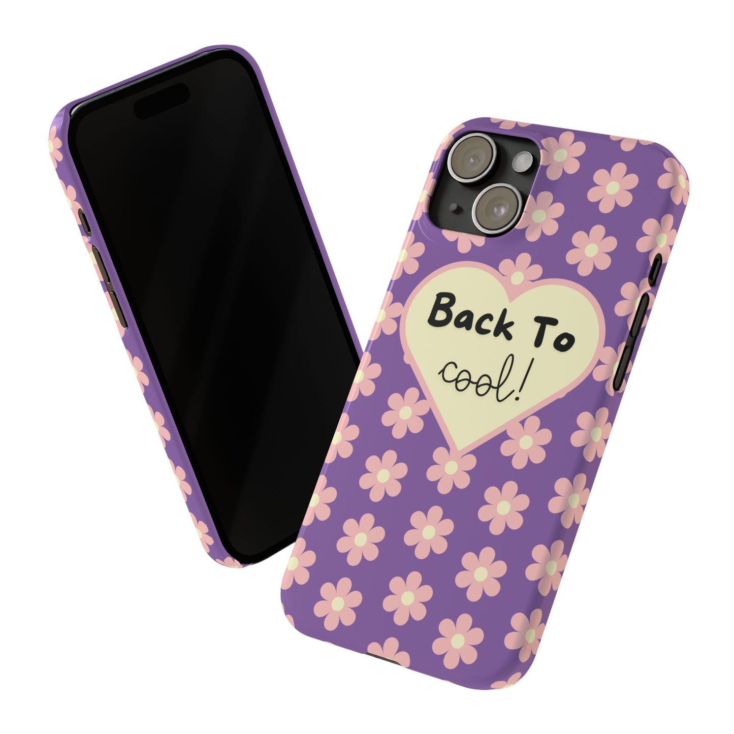 School Year Essentials iPhone Case Back To School Accessory Trendy Phone Cover Fashionable Back To Cool Floral Case