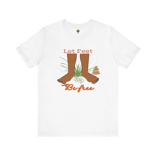 National Barefoot Day Awareness T Shirt for Nature Connection Grounding Shirt for Mindfulness and Relaxation