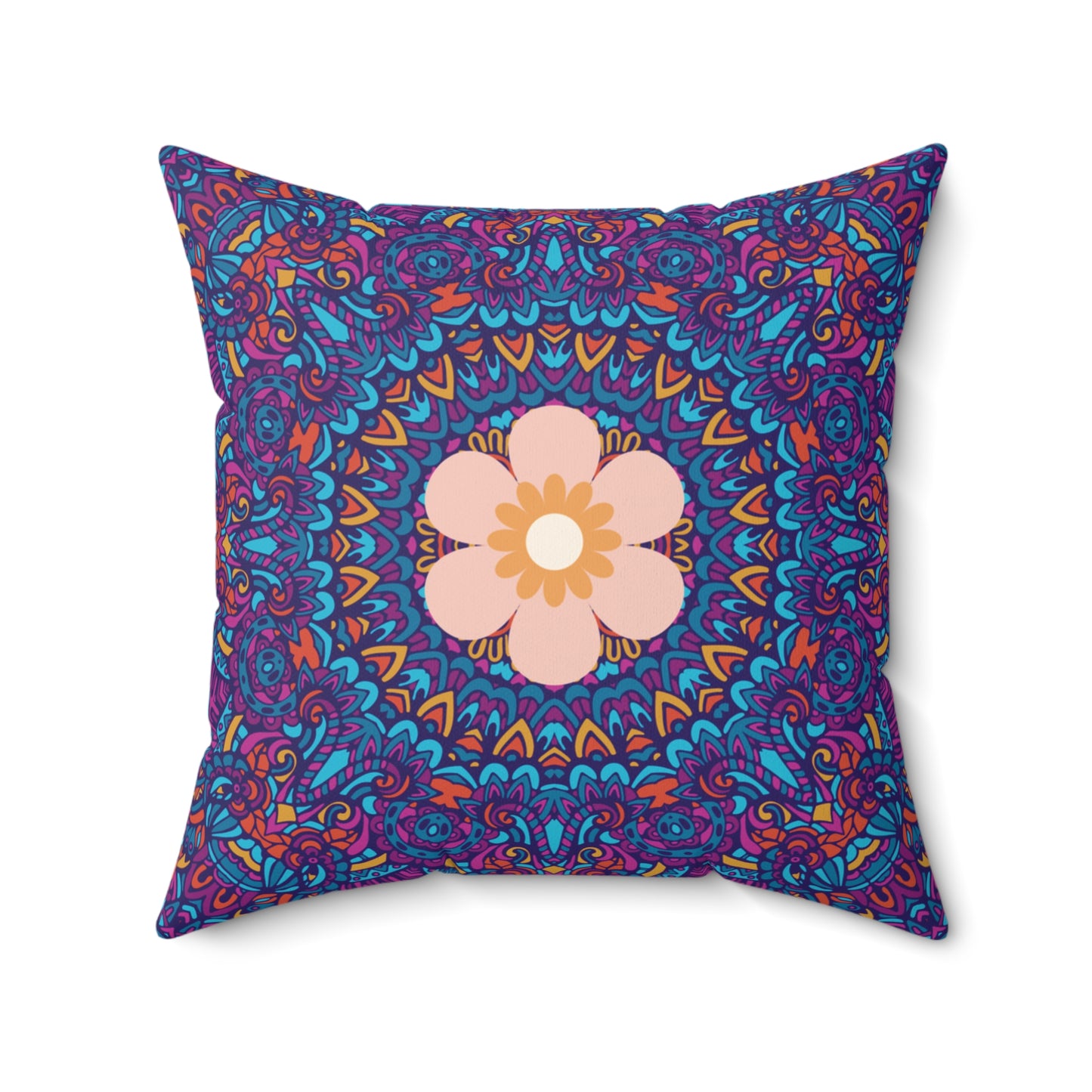 Mandala Pillow Pink and Purple Decorative Style Two in One Sofa Cushion Fashionable Home Decor Accent Pillow Housewarming Gift