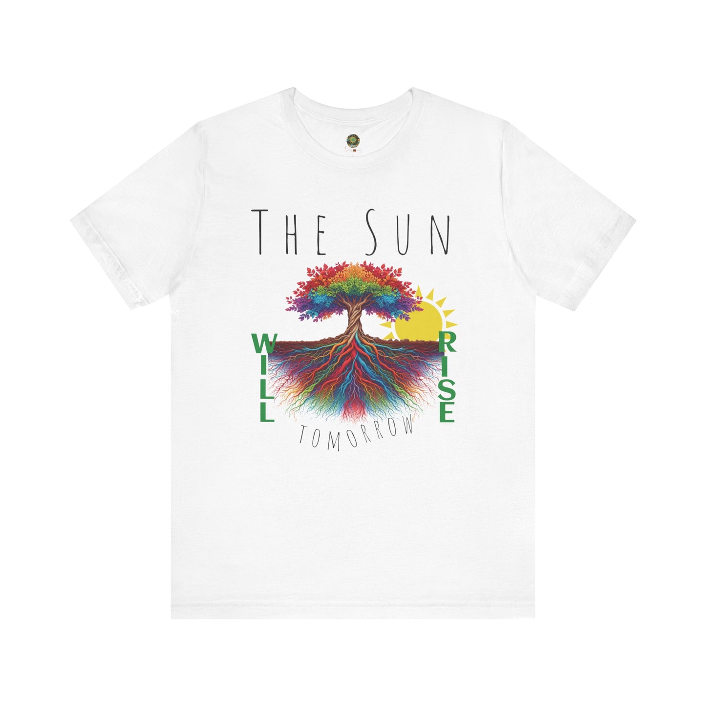 Uplifting Shirt for Mental Health Awareness Positive Vibes Inspirational Clothing Motivational The Sun Will Rise Tomorrow Tee