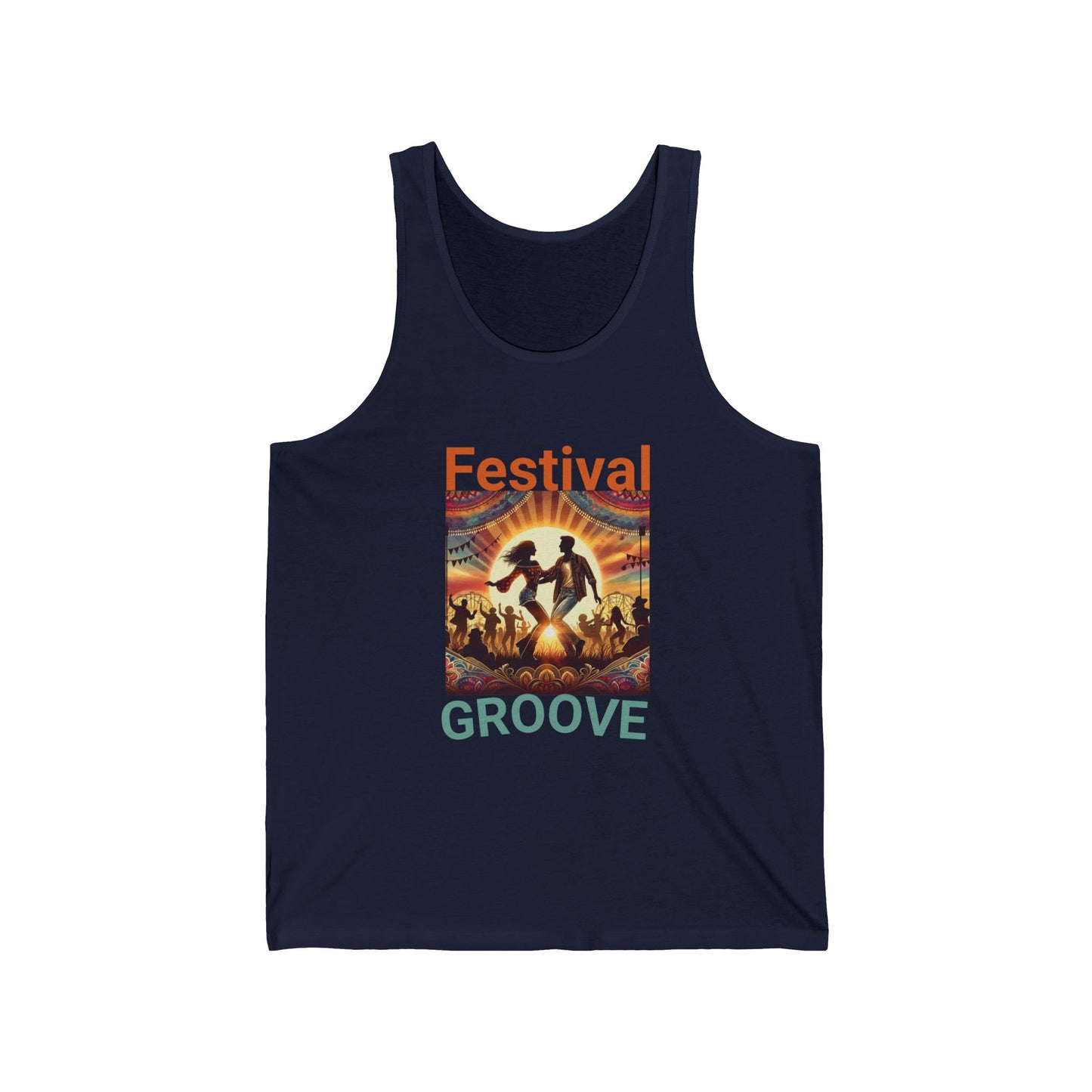 Festival-Goers Tank Top Trendy Fashion Top Summer Festival Bohemian Wear Festival Groove Tank Top for Music Lovers Boho Style Dance Party