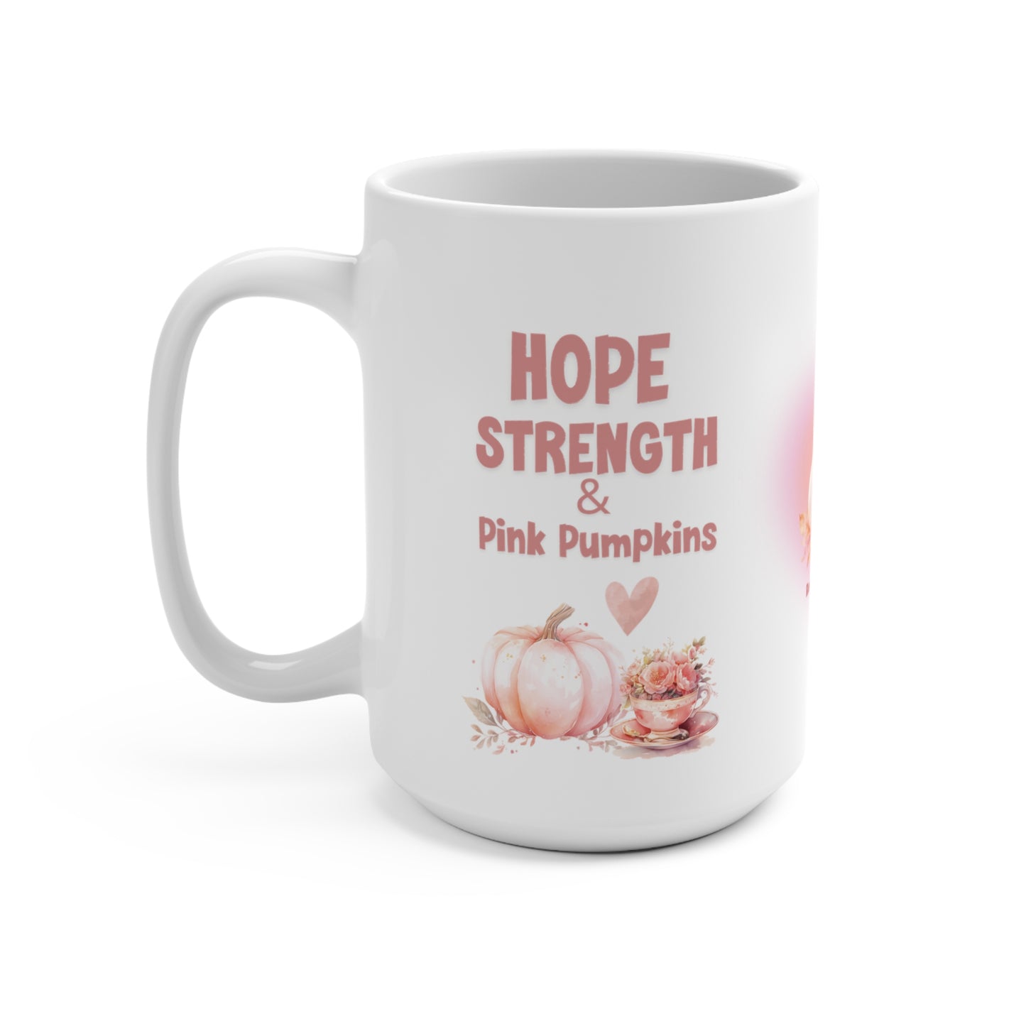 Inspirational Pink Pumpkin Mug for Breast Cancer Awareness Empowering Message Mug Gift for Her Motivational Survivor Gift Mug