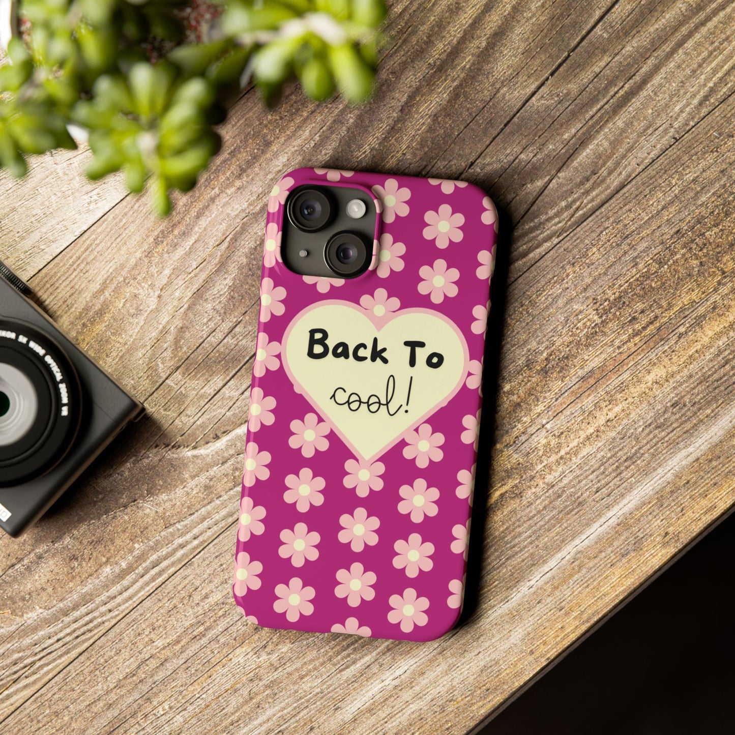 Pink School Year Essentials IPhone Cover Pink Daisies Fashionable Empowering Phone Accessory Trendy iPhone Case