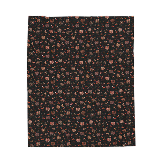 Love Tree Velveteen Plush Blanket | Cozy Valentine’s & Romantic Gift Throw