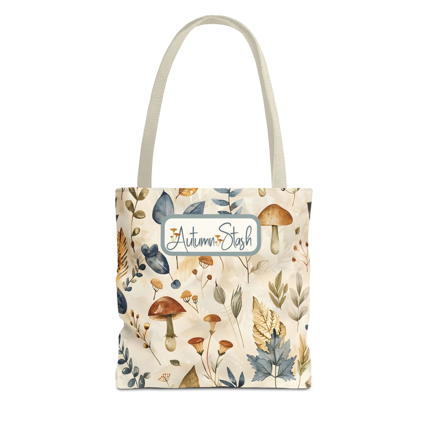 Whimsical Fall-Themed Seasonal Tote Bag Earthy Colors Everyday Autumn Tote Stylish Nature-Inspired Large Storage Bag