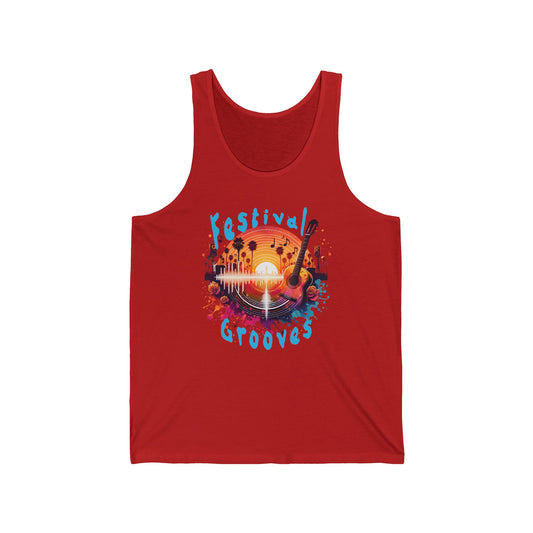 Festival Grooves Tank Top Bohemian Desert Music Festival Tee for Music Lovers Concerts and Festival Vibes