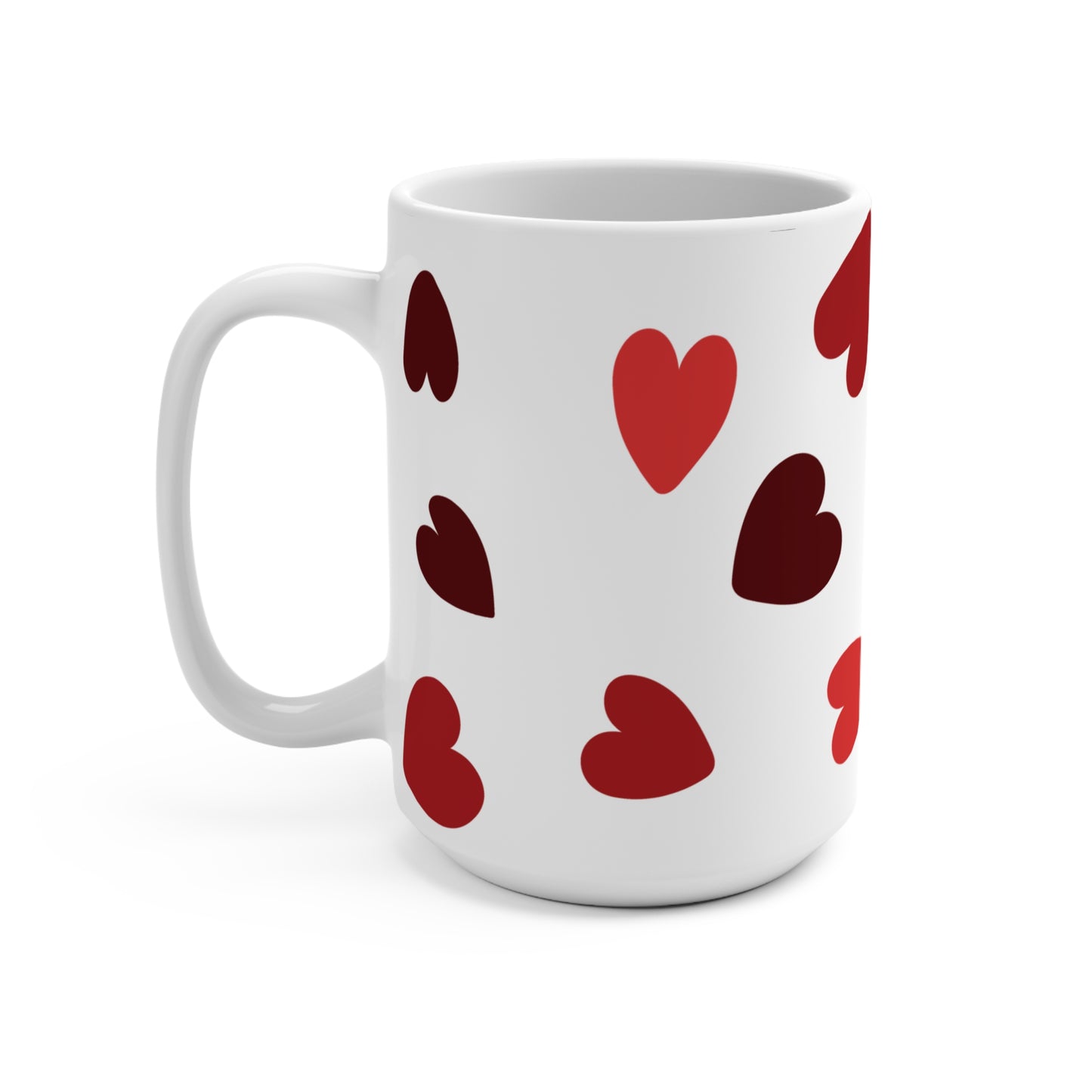 Valentine's Coffee Mug Gift Love-Themed Drinkware Unique Heart-Pattern Design Gift Idea for Lovers of Coffee And V-Day Special Occasion Mug