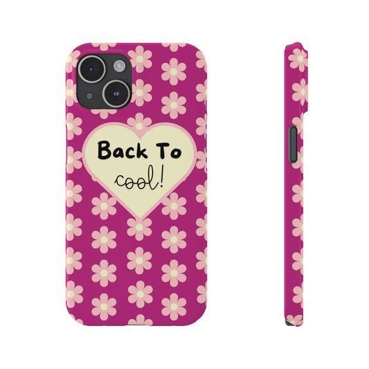 Pink School Year Essentials IPhone Cover Pink Daisies Fashionable Empowering Phone Accessory Trendy iPhone Case