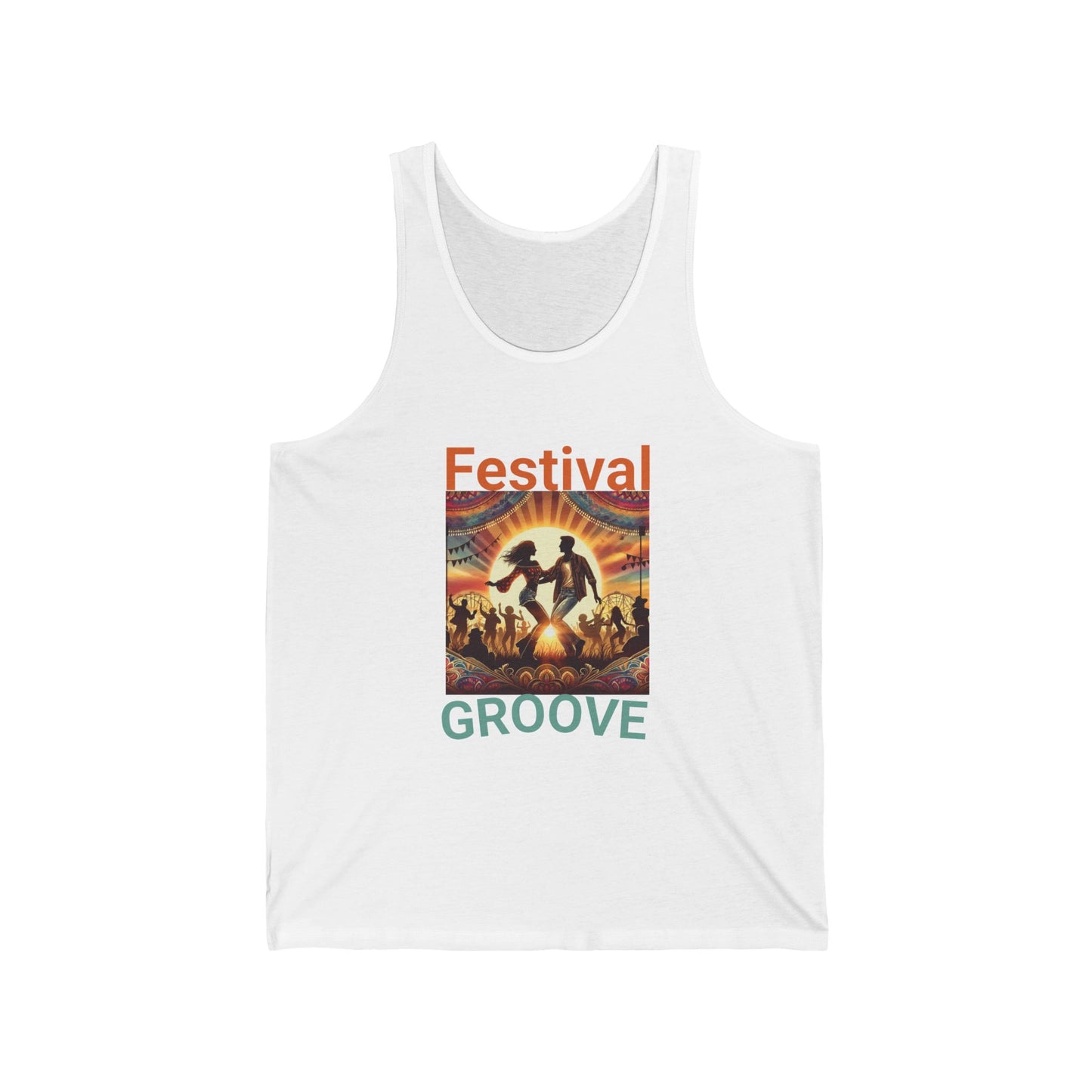 Festival-Goers Tank Top Trendy Fashion Top Summer Festival Bohemian Wear Festival Groove Tank Top for Music Lovers Boho Style Dance Party