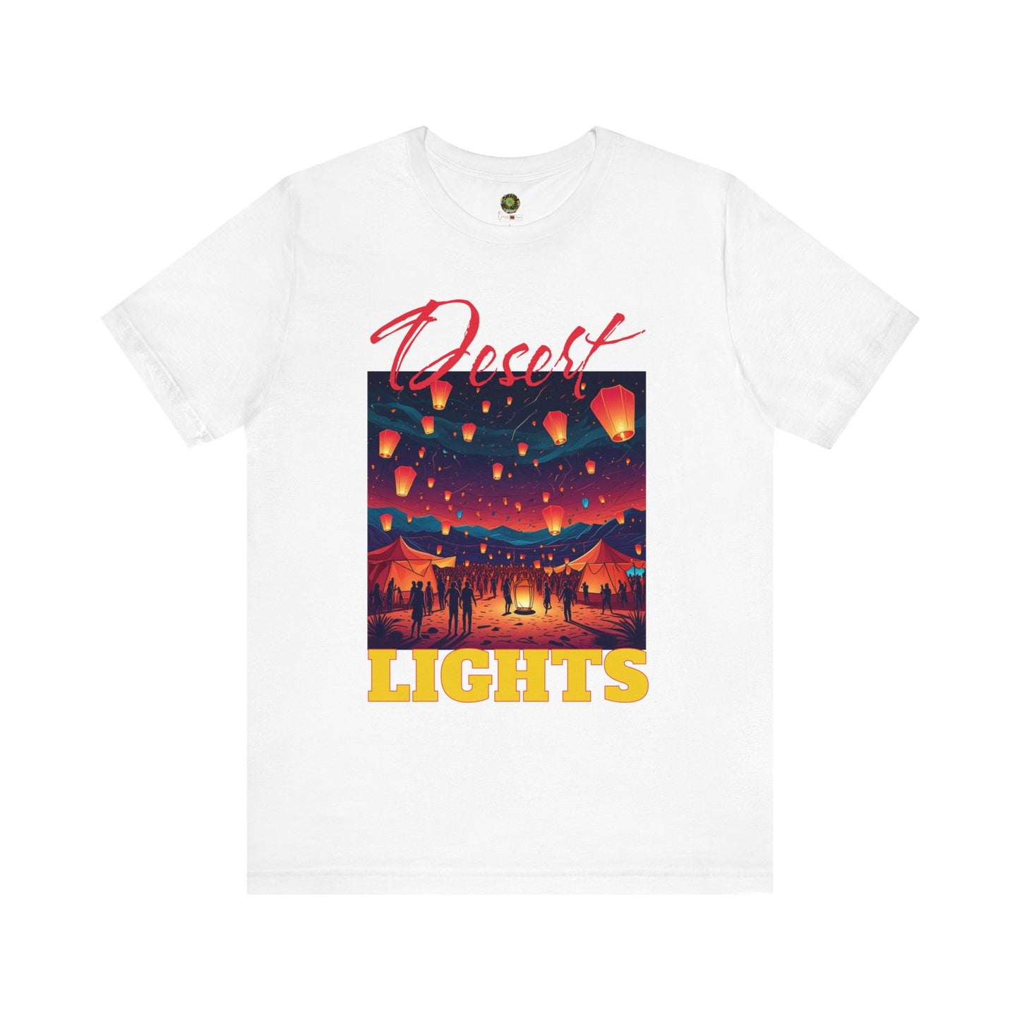 Bohemian Festival T-Shirt Desert Lights Tee Trendy Summer Wear Artistic Desert Style  Fashion Shirt for Music Festival Lovers