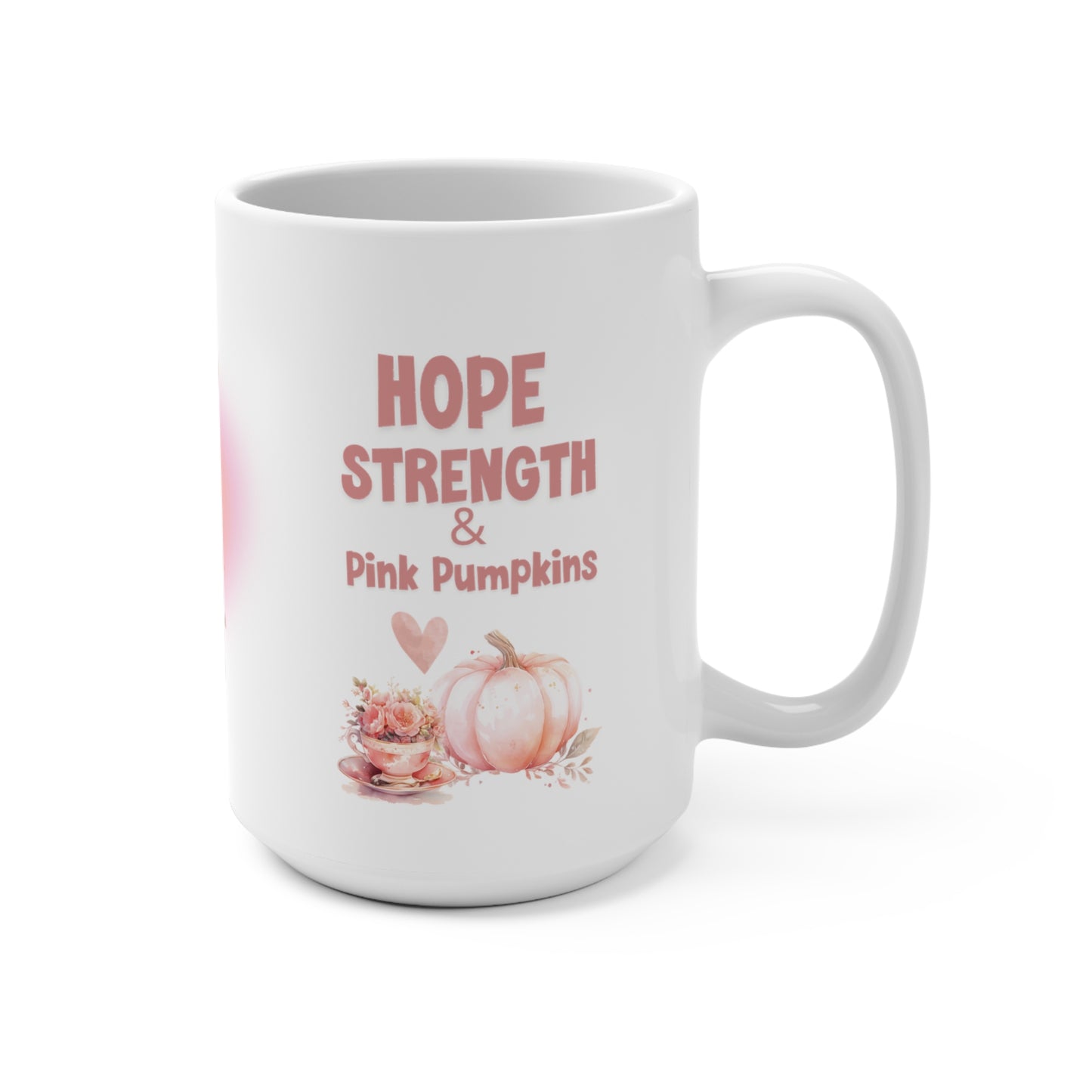 Inspirational Pink Pumpkin Mug for Breast Cancer Awareness Empowering Message Mug Gift for Her Motivational Survivor Gift Mug