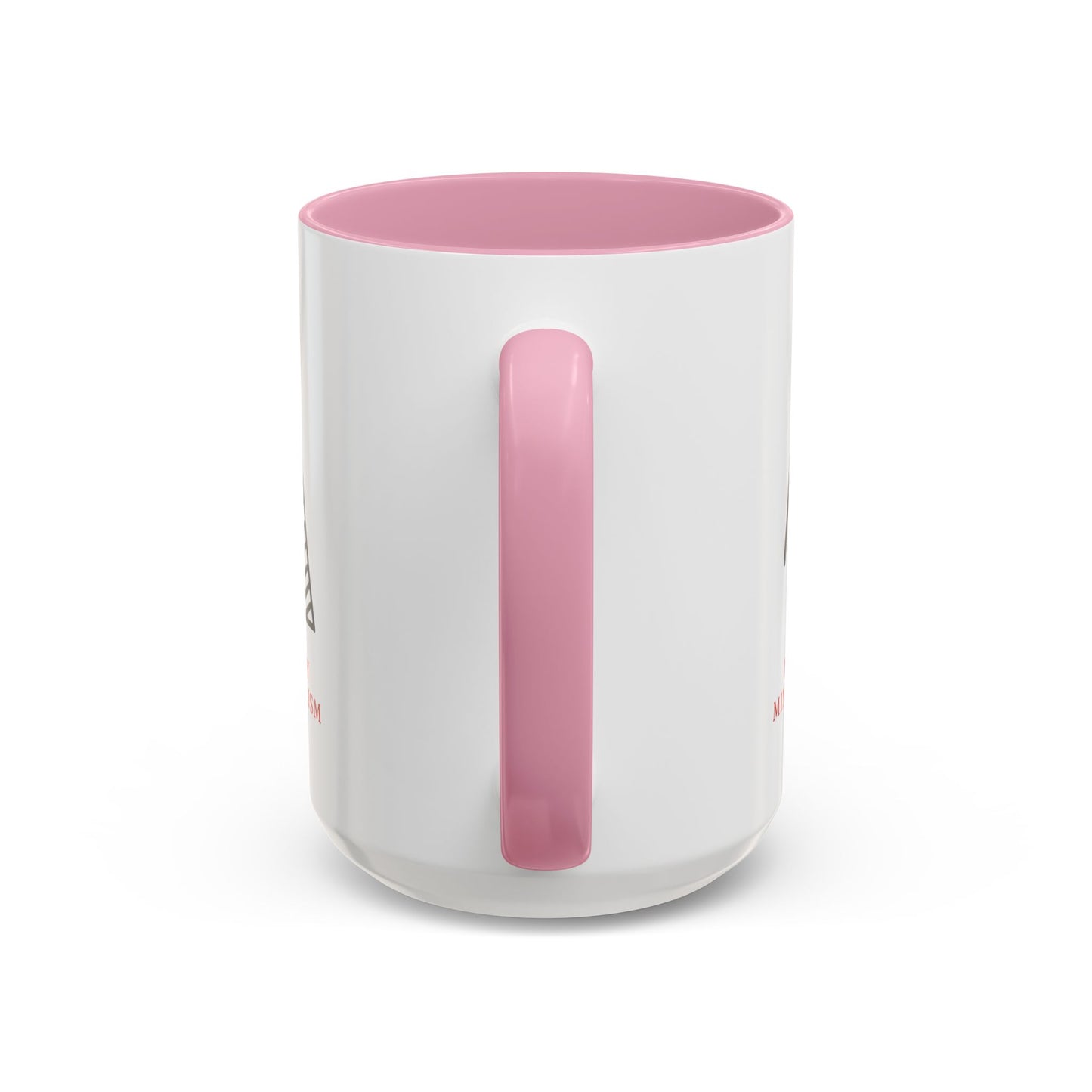 Merry Minimalism Geometric Tree 15 oz Red Accent Mug | Modern Christmas Tree Coffee Cup