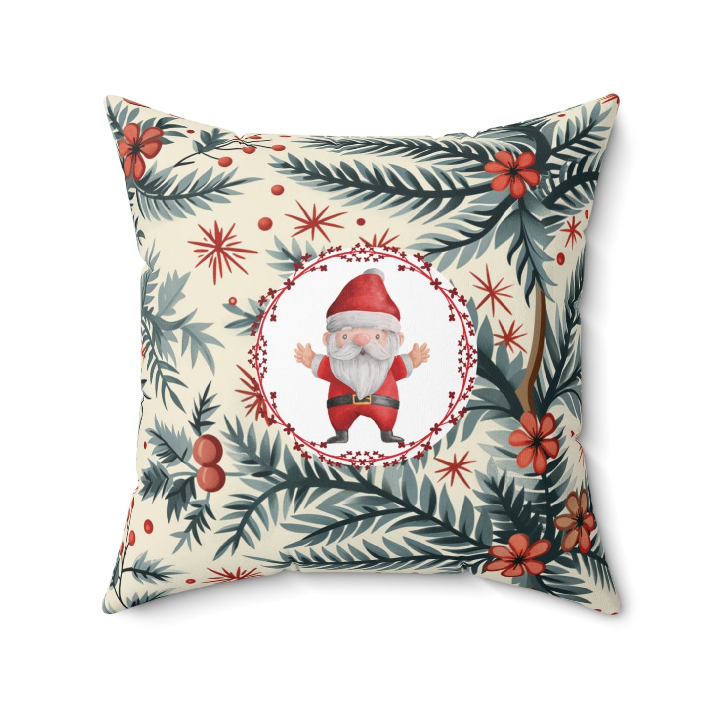 Christmas Gift Pillow Stylish Santa Home Decor Seasonal Accent Cushion Gift Item For Her Decorative Holiday Spirit Home Accessories