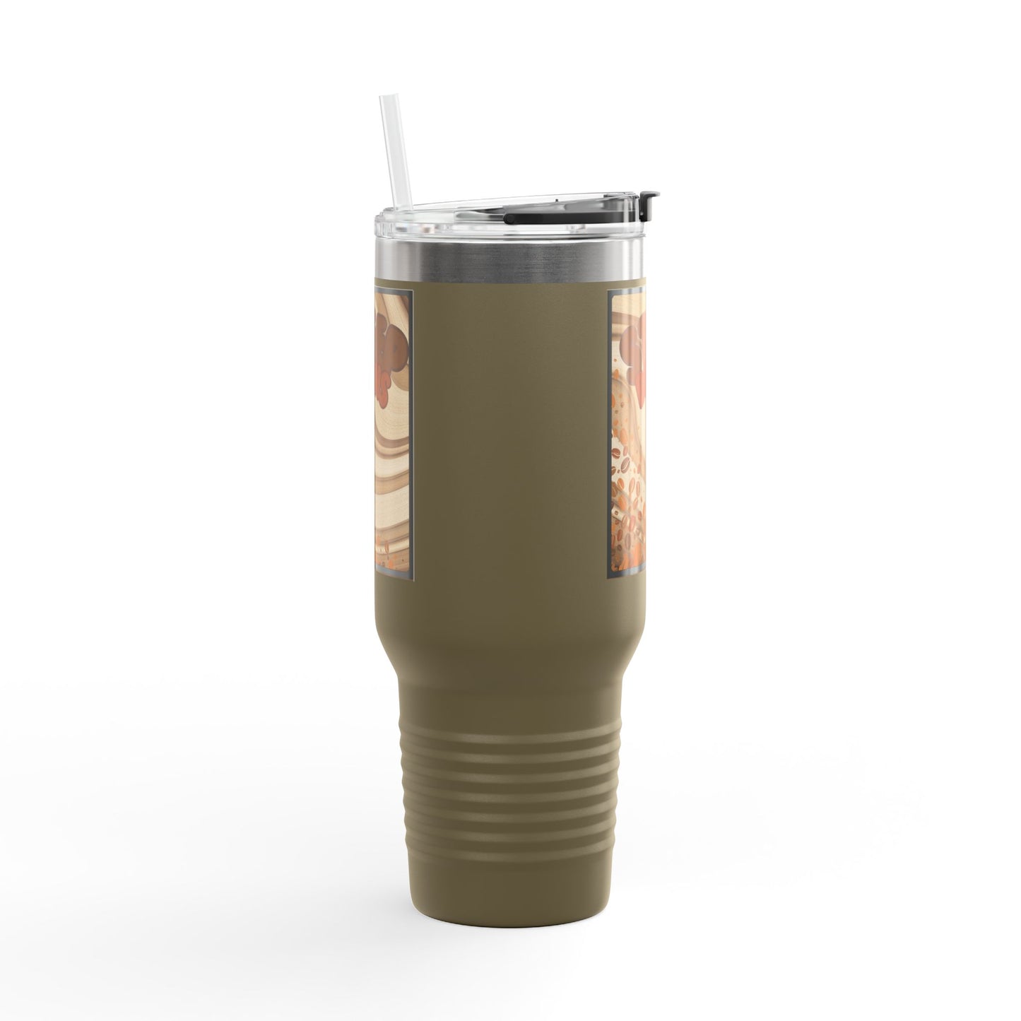 Copy of Copy of Christmas 40oz Insulated Travel Mug With Handle Double Wall Holiday Hot and Cold Teal Mug Coffee Lover Unique Red Tree Gift