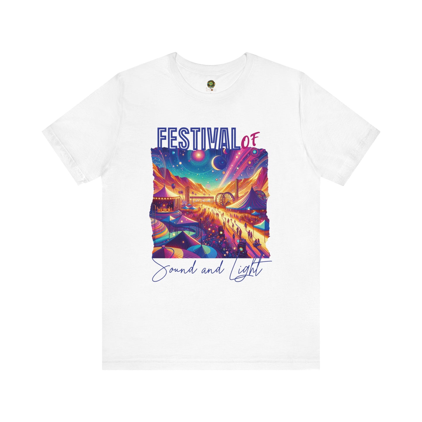 Summer Festival T Shirt for Music Lovers Artistic Desert Scene Festival of Sound and Light Shirt