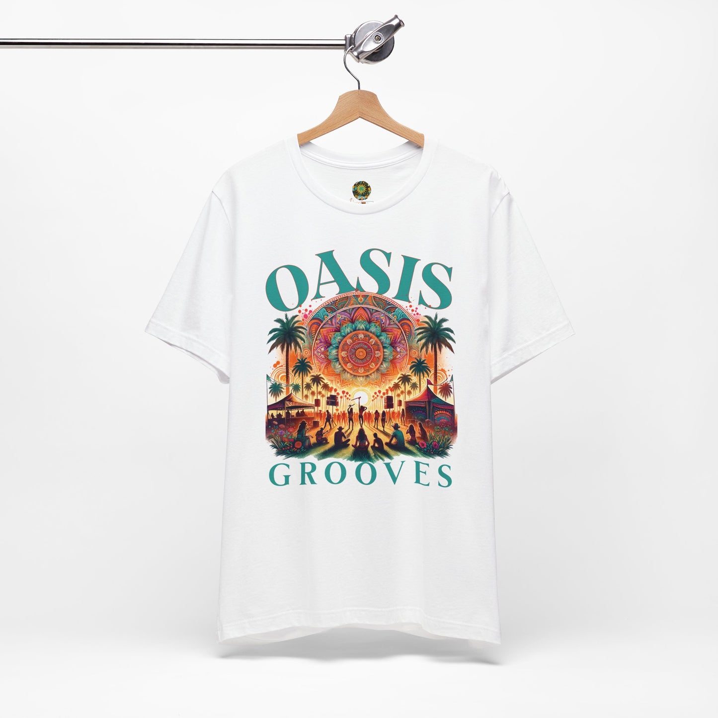 Bohemian T-Shirt Oasis Grooves Festival Tee for Festival-Goers Boho Style Sunset Graphic Summer Vibes Palm Trees Tee for Music Lovers