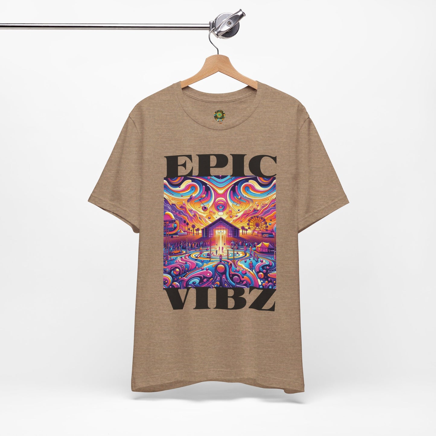 Epic Vibz Festival T-Shirt Bohemian Desert Music Tee for Music Lovers Groovy Festival Vibes Hippie Music Festival Wear