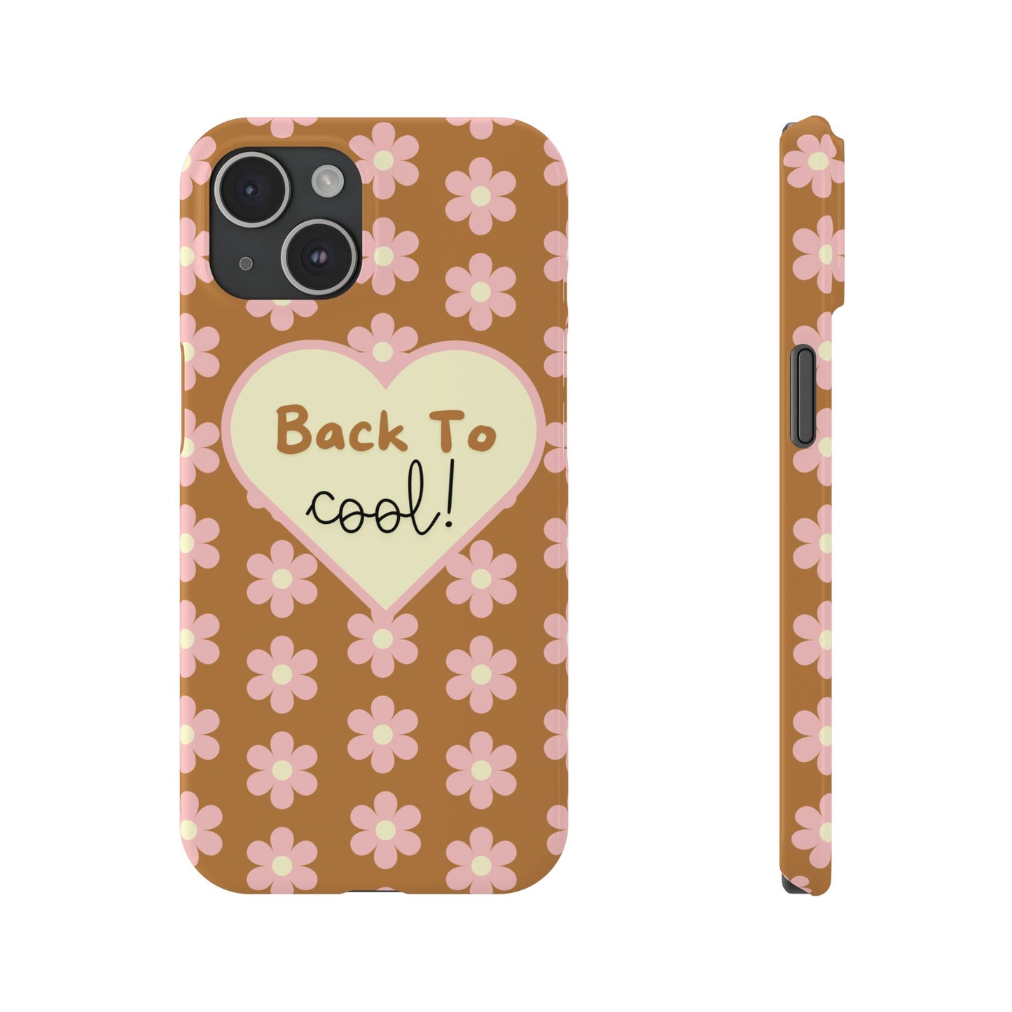 Trendy iPhone Back To School Phone Case Back To Cool Floral Design Protective Phone Cover