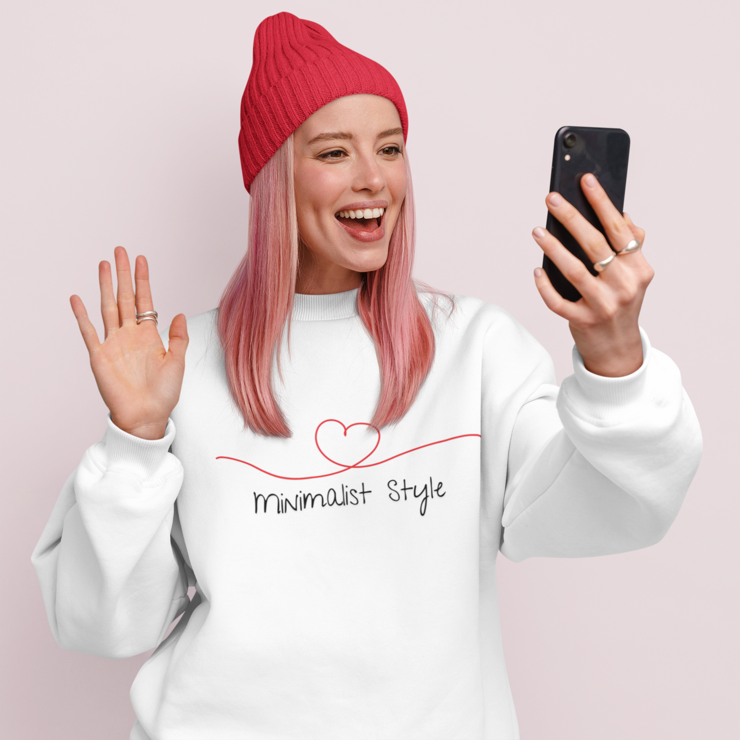 Eco-Friendly Valentine Sweatshirt Heart Design Minimalist Love-Inspired  Clothing Thoughtful Gift Idea For Lovers Of Minimalism V-Day Shirt