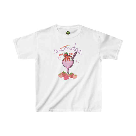 Kids Strawberry Sundae Fun Day T-Shirt Sweet Treats Dessert Summer Wear