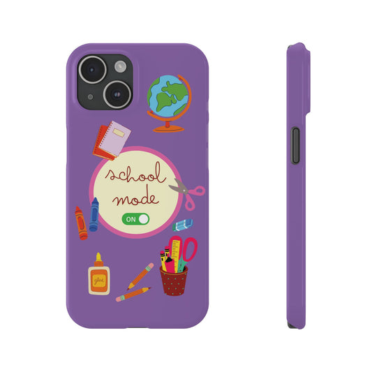 Motivational School Year Style Phone Case Trendy School Mode On Protective School Supplies Cover Positive Attitude Back To School Gear