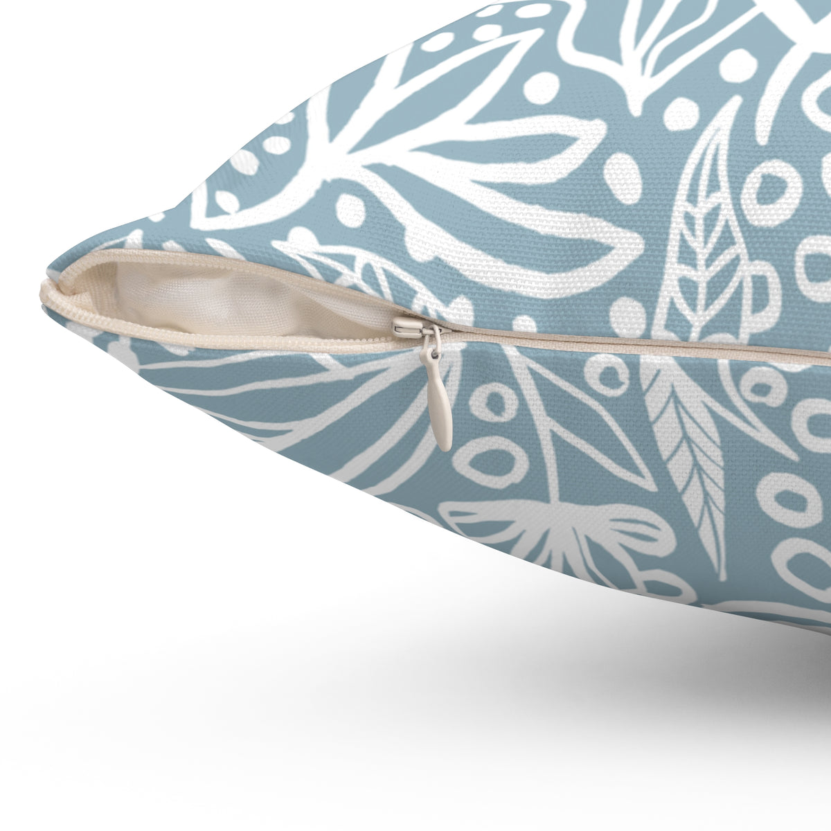 Thankful & Grateful Soft Blue Pumpkin Pillow