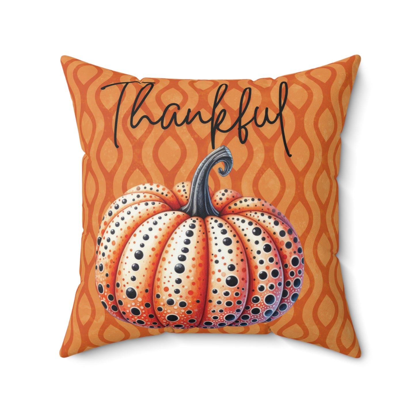 Unique Design Autumn Pumpkin Throw Pillow Modern Fall Thanksgiving Accent Housewarming Gift Pillow Chic Autumn Design Warm Seasonal Decor