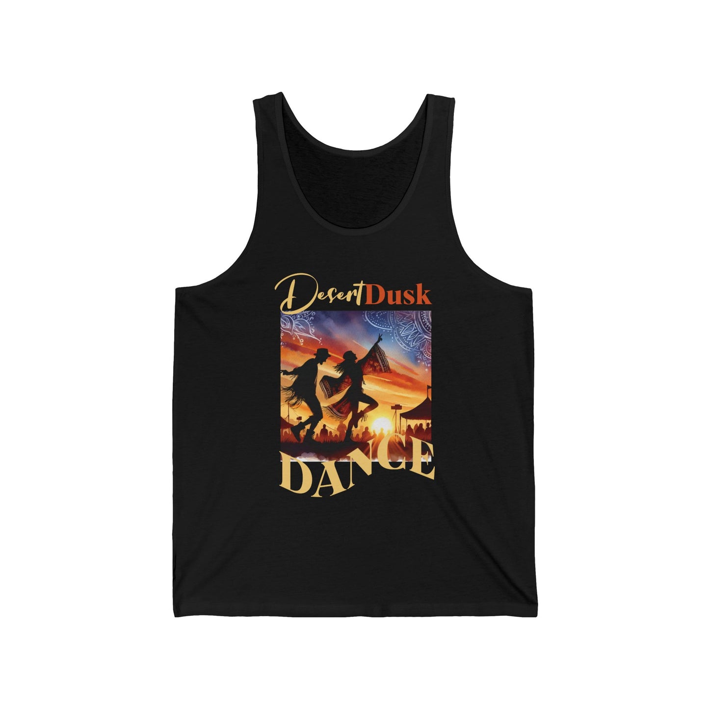 Festival-Goers Bohemian Tank Top Trendy Fashion Top Summer Festival Wear Desert Dusk Dance Tank Top for Music Lovers Sunset Style Boho Chic Summer Outfit