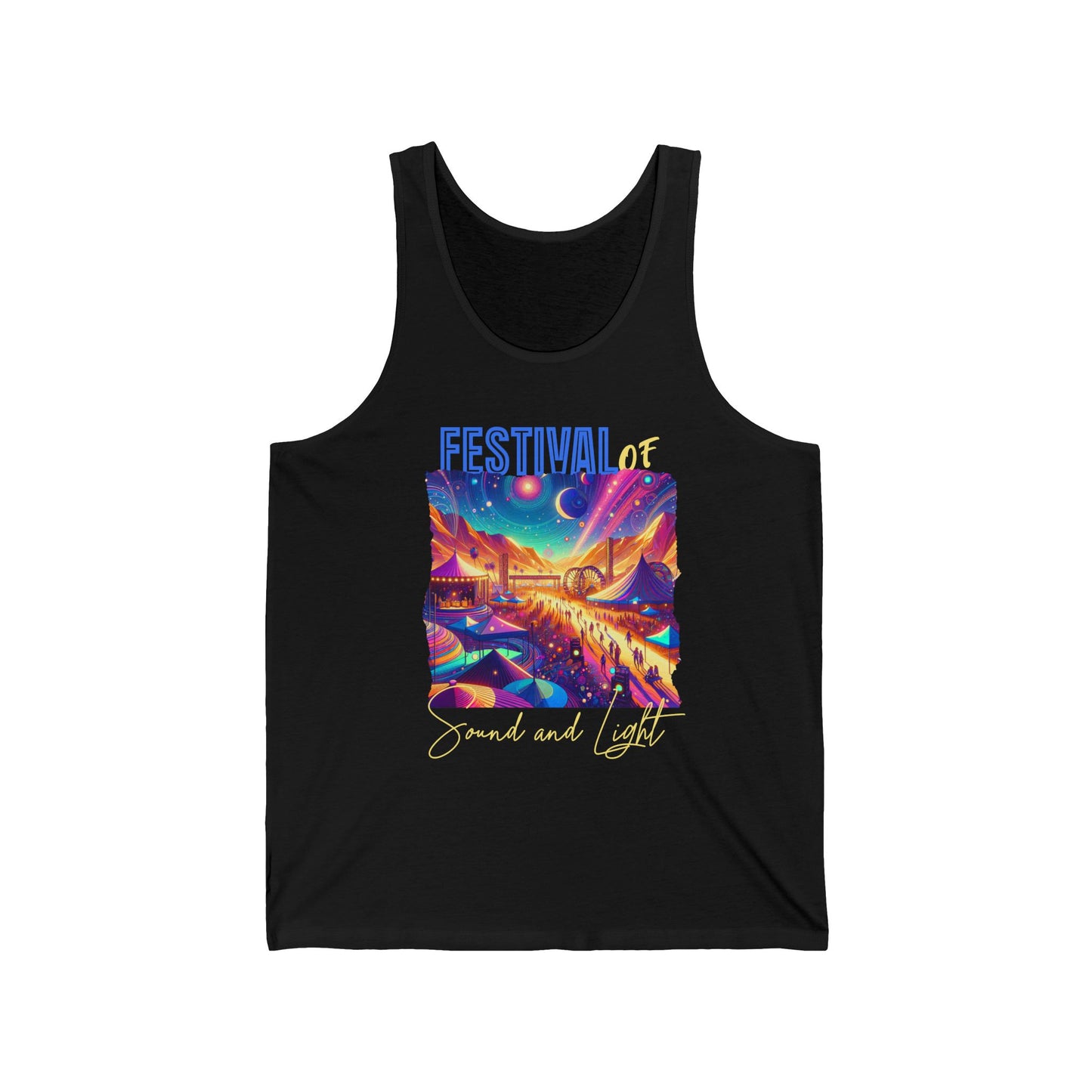 Summer Festival Tank for Music Lovers Casual Top Unique Music Vibes Festival Goers Tank Top