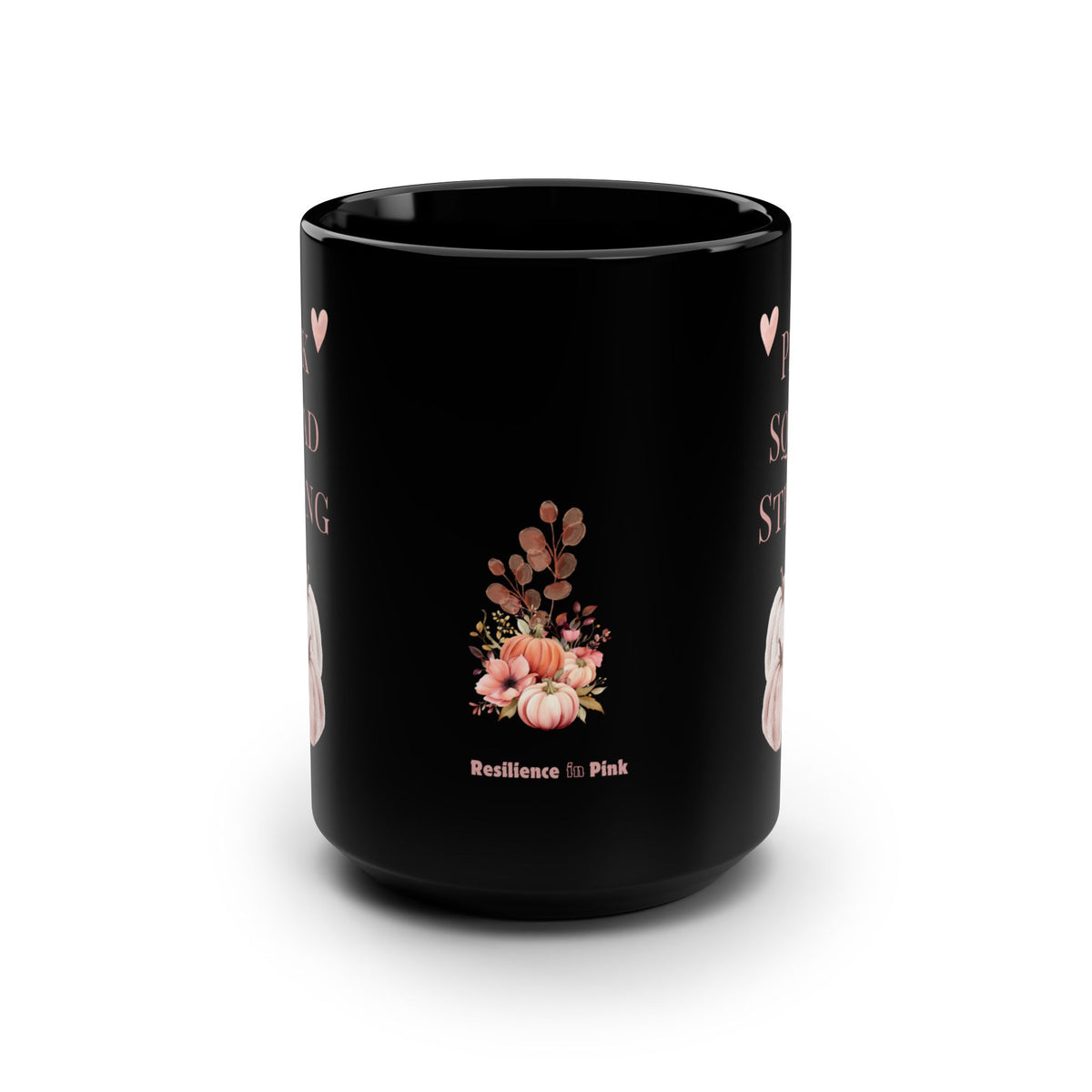 Pink Squad Strong Midnight Black Pumpkin Mug