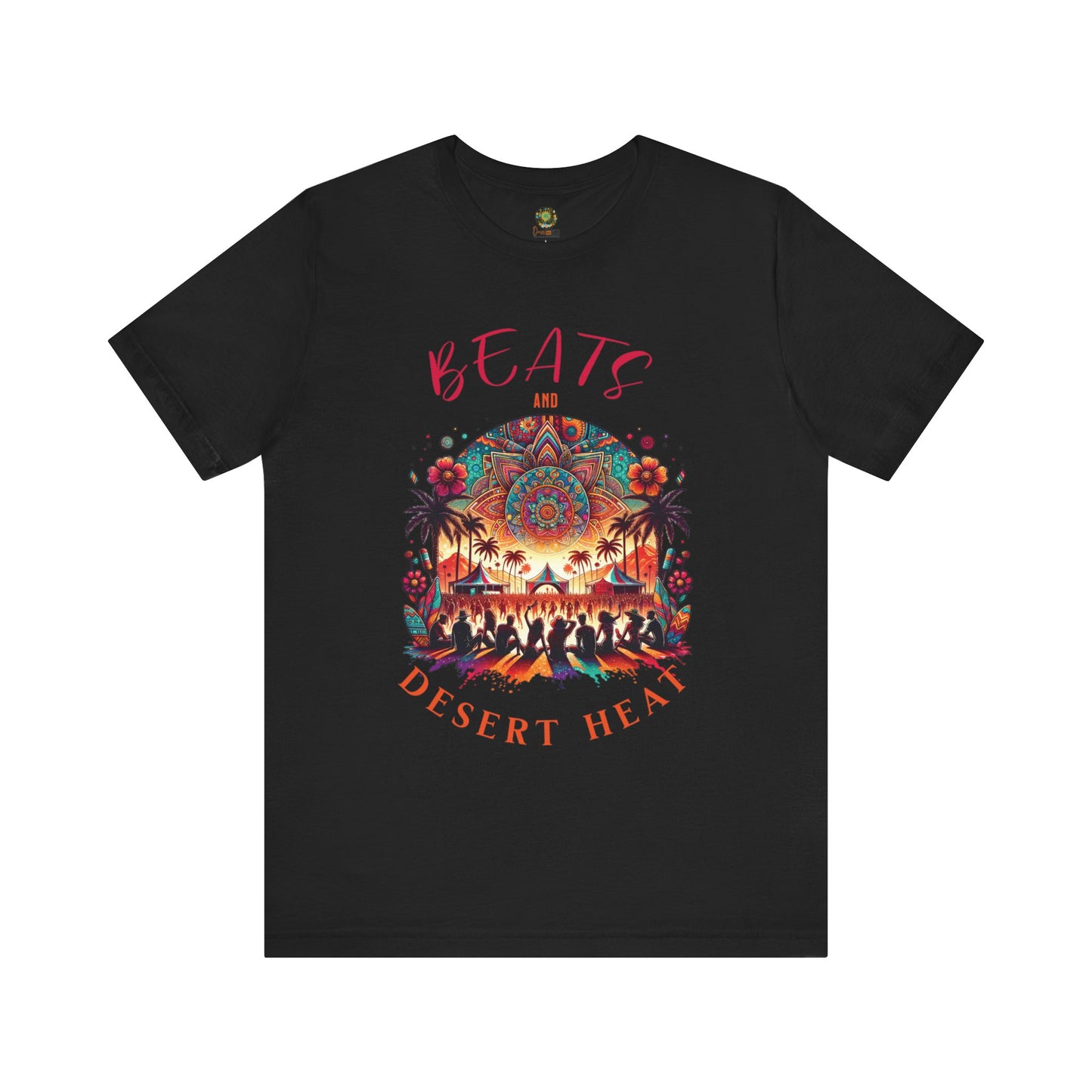 Festival T Shirt for Music Lovers Party in the Desert Tee Artistic Trendy Festival Design Shirt for Festival Goers