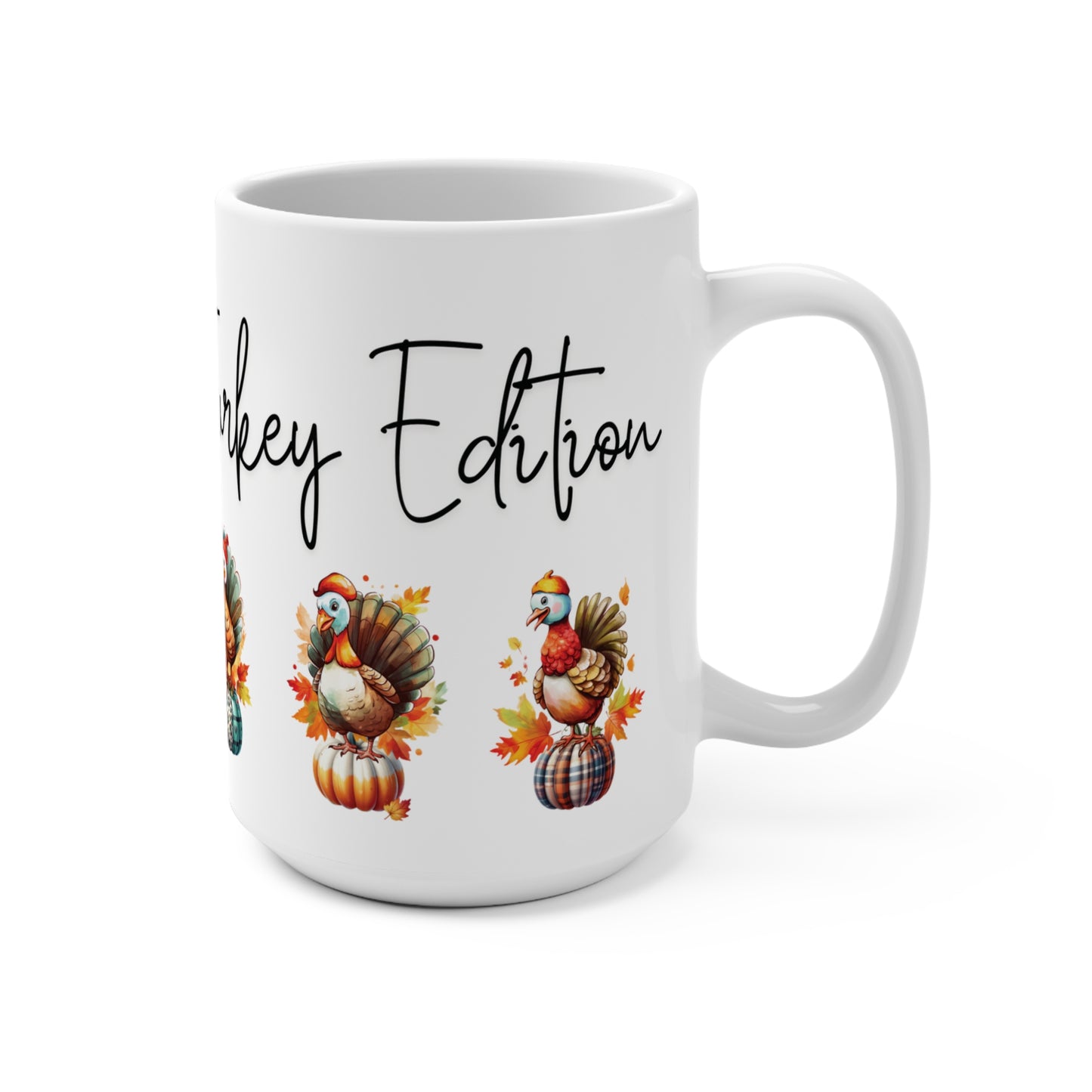 Thanksgiving Turkey Seasonal Mug Whimsical Holiday Turkey Squad Goals 15oz Fall Holiday Coffee Mug Thanksgiving Gift Idea