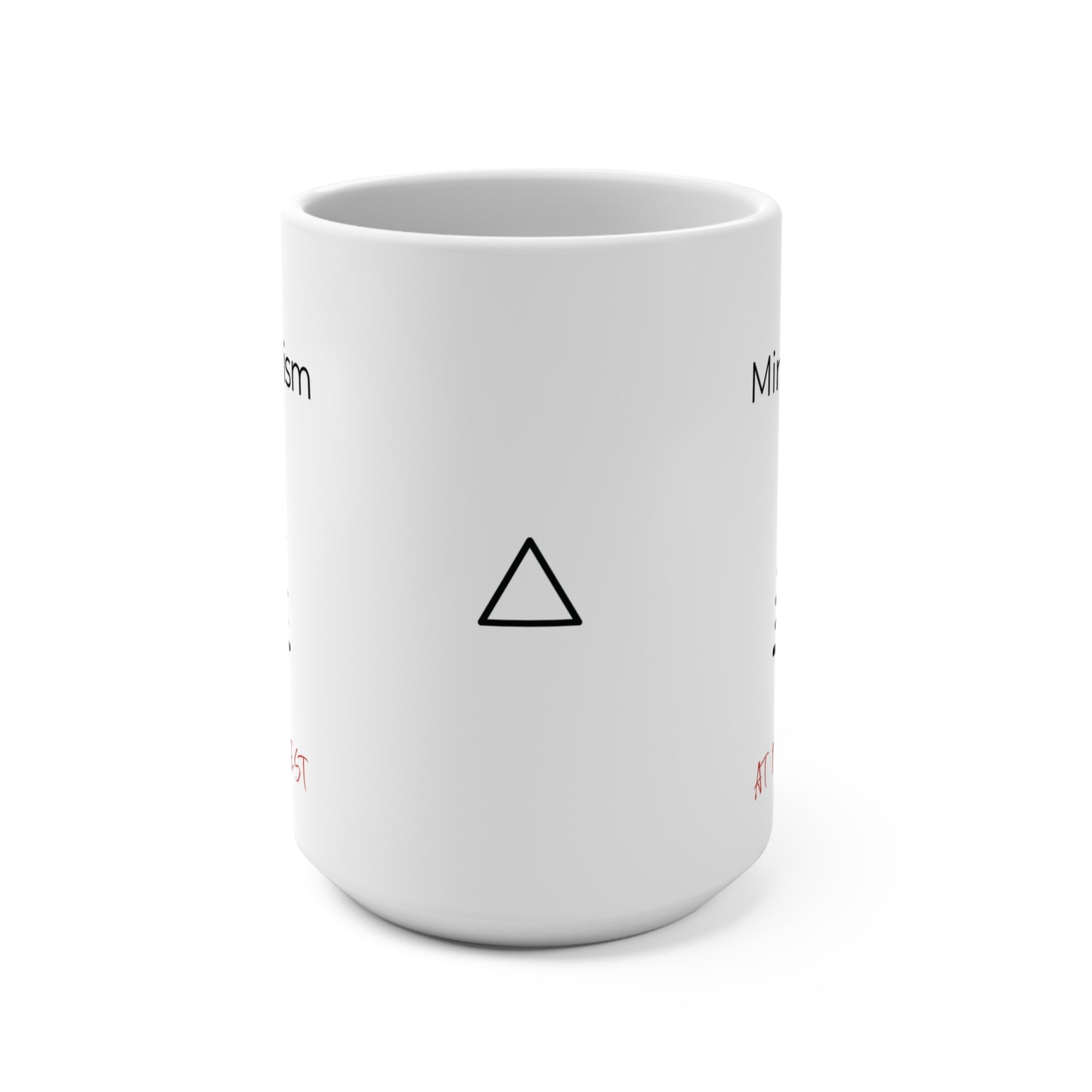 Christmas Minimalism Black and Red Holiday Mug Trendy Simple Seasonal Mug Festive Understated Modern Design Mug Gift