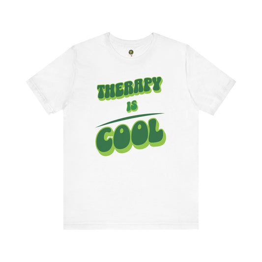 Therapy is Cool Fun Retro T-Shirt Promoting Mental Health Awareness and Self-Care in Style Shirt for Mental Wellness  Positive Vibes Inspirational Tee