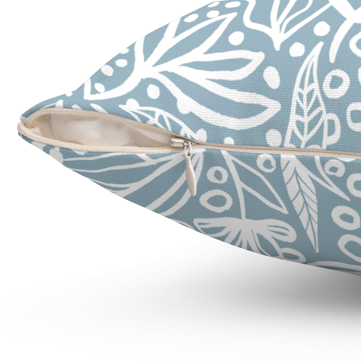 Thankful & Grateful Soft Blue Pumpkin Pillow