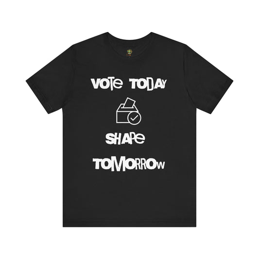 US Election 2024 T-Shirt Vote Today Shape Tomorrow Ballot Box Graphic Tee for Civic Engagement Voting Rights