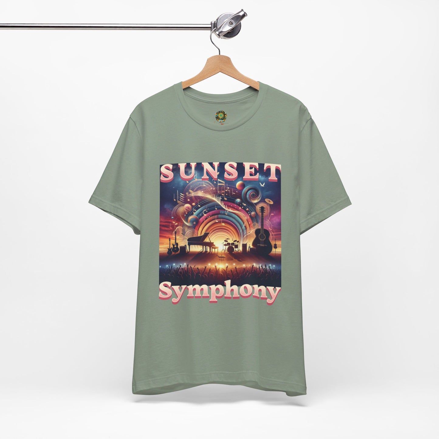 Bohemian Festival T-Shirt Sunset Symphony Desert Music Tee for Music Festivals, Concerts, and Music Lovers