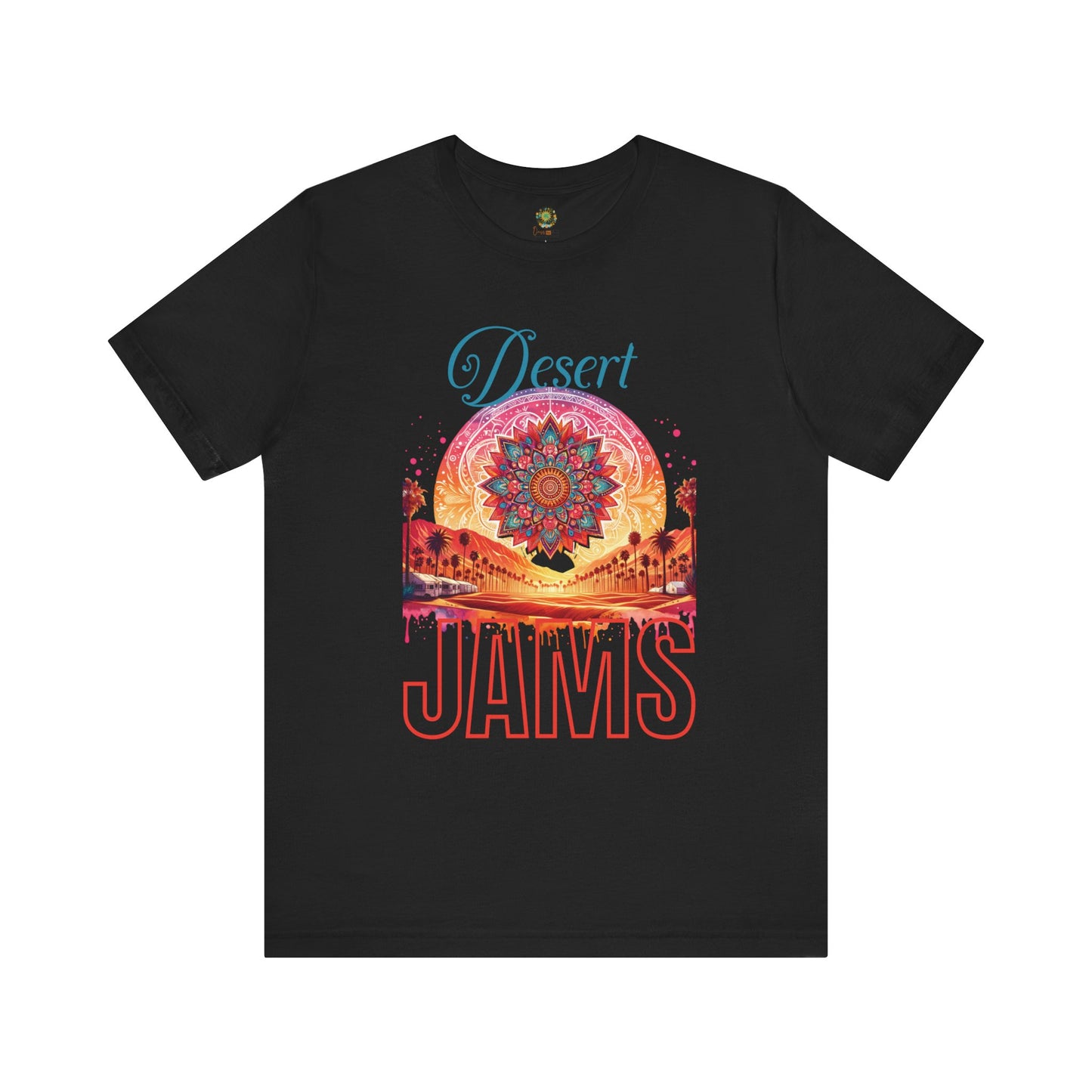 Desert Jams T-Shirt Aztec Bohemian Music Festival Tee for Desert Vibes Music Lovers and Festival Enthusiasts