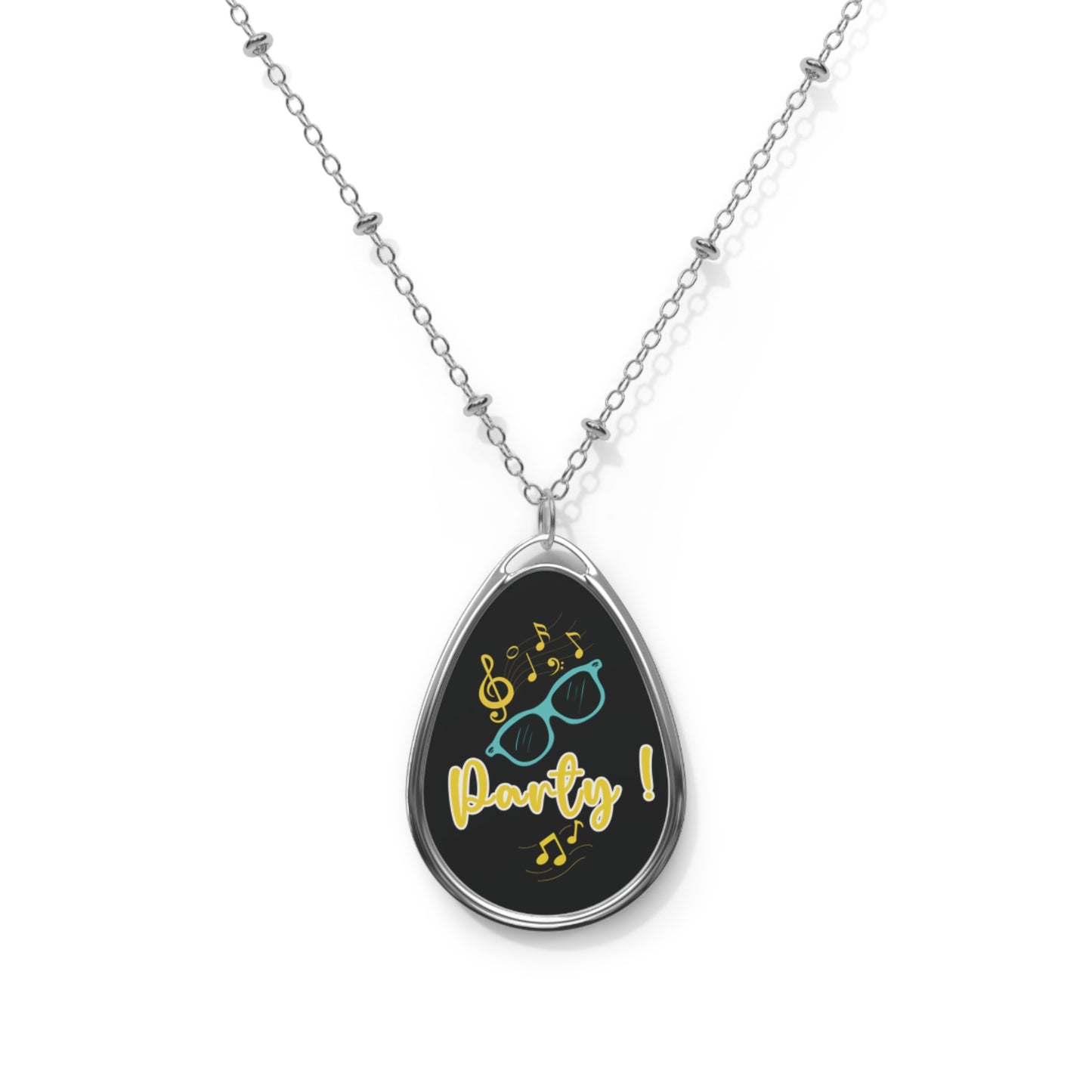 Party Necklace Music Lover Gift Celebration Jewelry Fun Music Pendant Festival Jewelry Cute Sunglasses Necklace Oasis by Alison