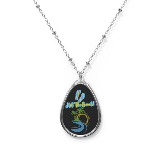 Hit the Beach Silver Flip Flop Necklace Beach Lover Gift Summer Vacation Jewelry Tropical Sunset Pendant  Coastal Jewelry Oasis by Alison