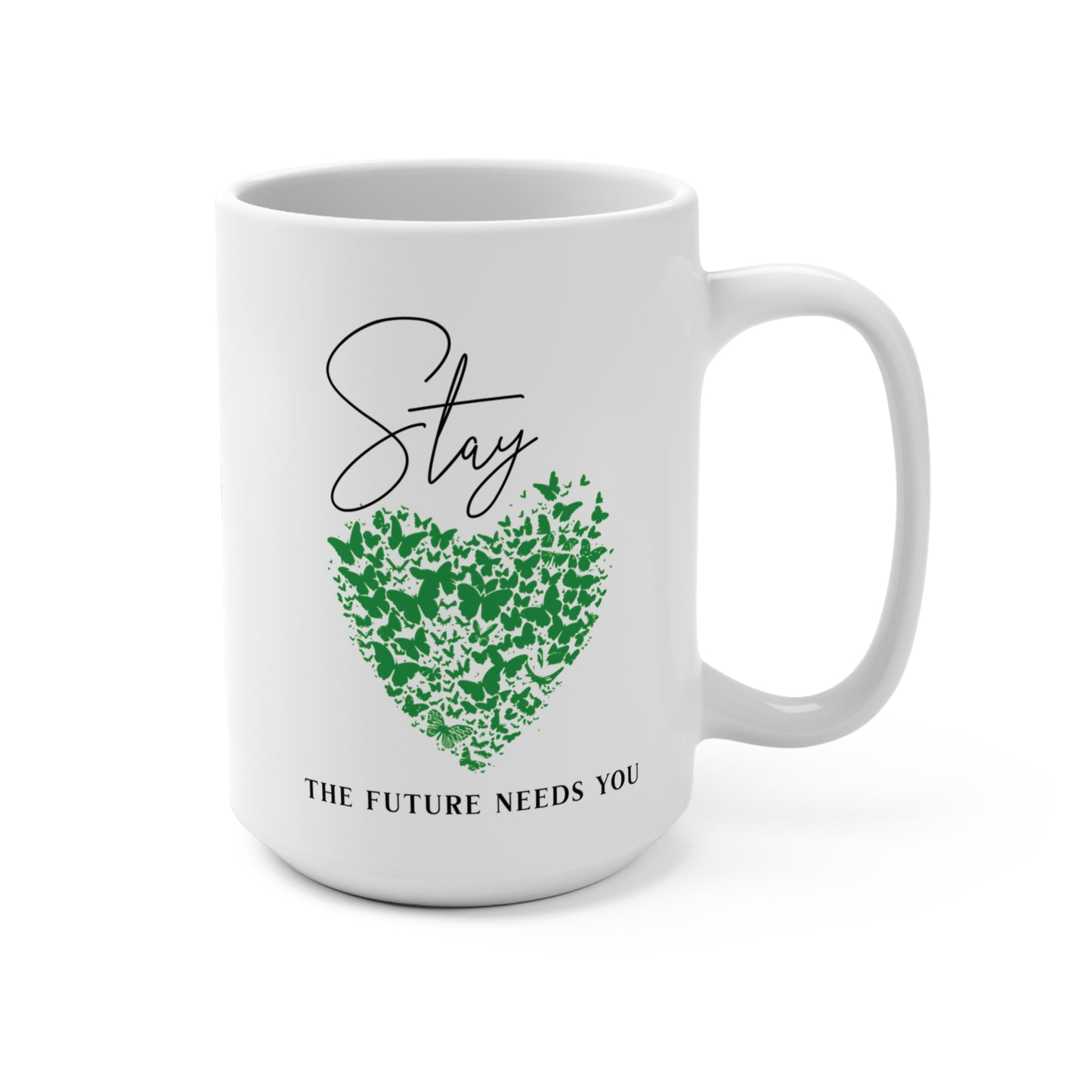 Inspirational Message Mug Empowerment Gift Positive Uplifting Drinkware Courage and Strength Unique Design Coffee Mug for Mental Health Awareness