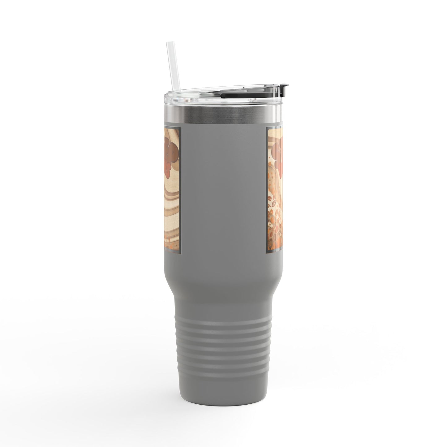 Copy of Copy of Christmas 40oz Insulated Travel Mug With Handle Double Wall Holiday Hot and Cold Teal Mug Coffee Lover Unique Red Tree Gift
