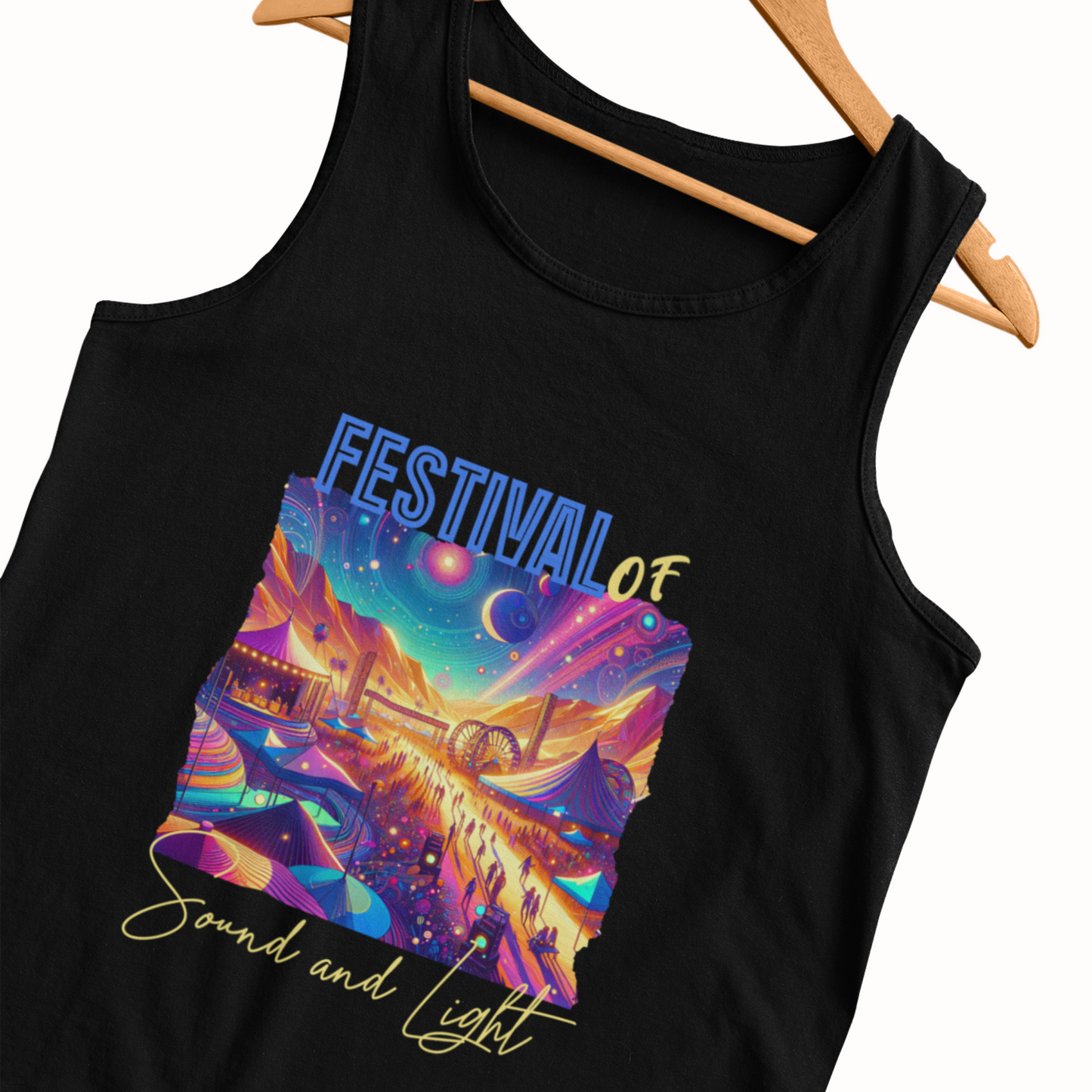 Summer Festival Tank for Music Lovers Casual Top Unique Music Vibes Festival Goers Tank Top