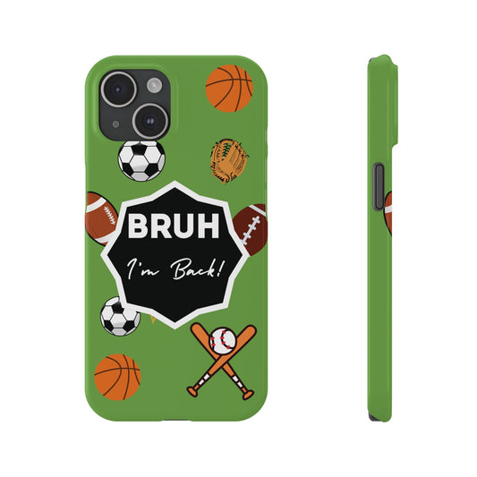 Trendy l iPhone Case Student Accessories Fashionable Sports Case Back To School Bruh Gear