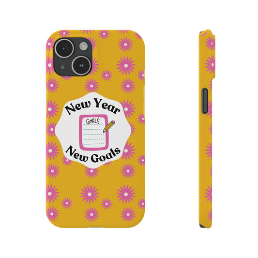 Uplifting Back To School iPhone Cover Yellow School Year Style Phone Accessory Trendy School Supplies Goals Reminder Positive Attitude Back To School Gear