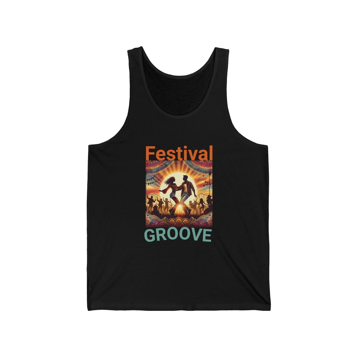 Festival-Goers Tank Top Trendy Fashion Top Summer Festival Bohemian Wear Festival Groove Tank Top for Music Lovers Boho Style Dance Party