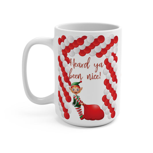 Christmas Elf Retro Mug Nostalgic Seasonal Gift Quirky Holiday Mug Unique Seasonal Drinkware Holiday Humor Mug