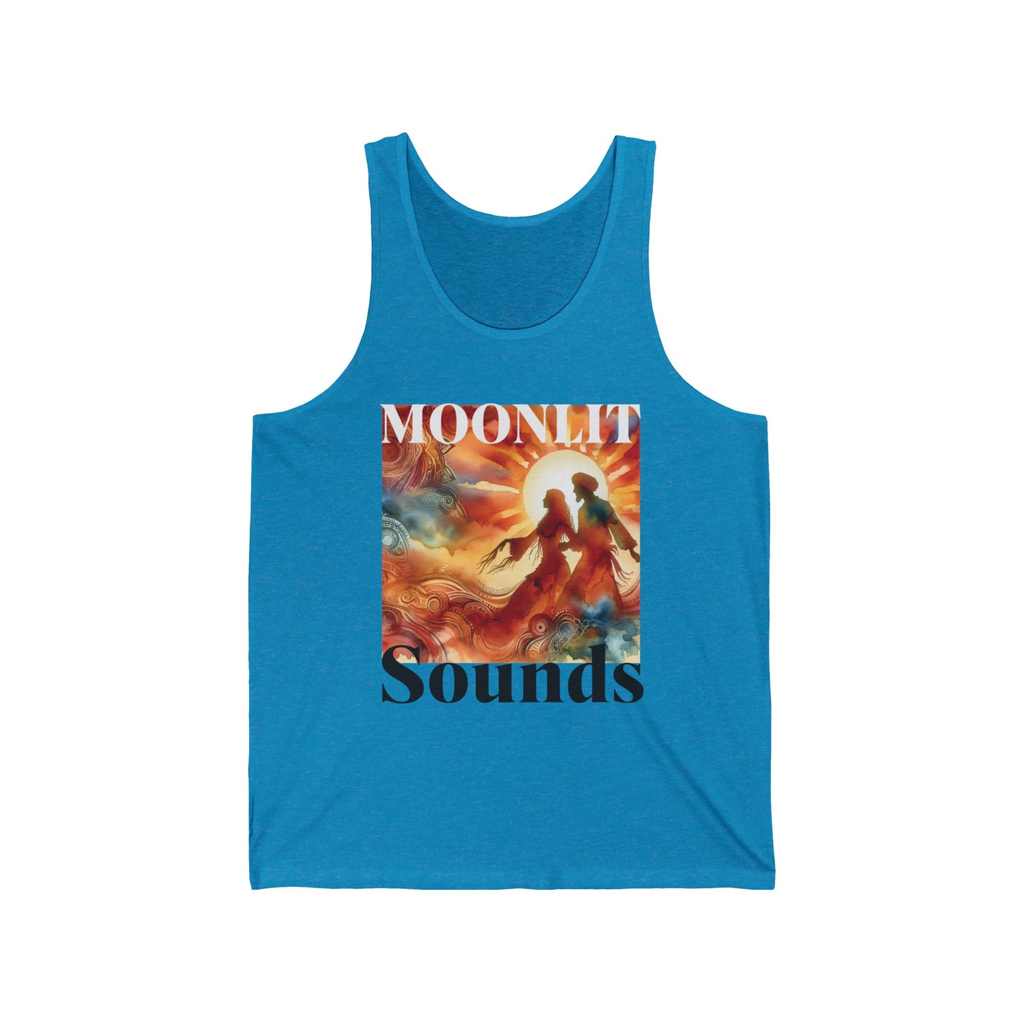 Festival T-Shirt Moonlit Sounds Bohemian Tank Top for Music Festivals Desert Twilight Music Lovers